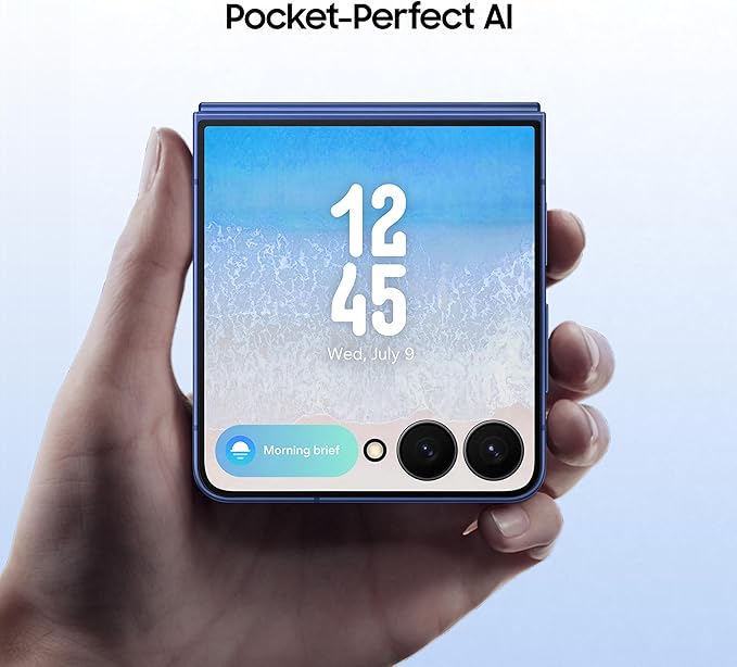 Samsung Galaxy Z Flip7 5G – Foldable Smartphone UAEMobilesFlip into the future with the Samsung Galaxy Z Flip7, the latest AI-powered foldable phone that blends iconic design with next-gen performance. Now available in a striking Blue Shadow, Coral Red an